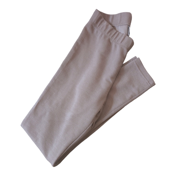 Tna Waffle Knit Butter Leggings, Taupe, Size Medium - Picture 5 of 11